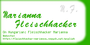 marianna fleischhacker business card